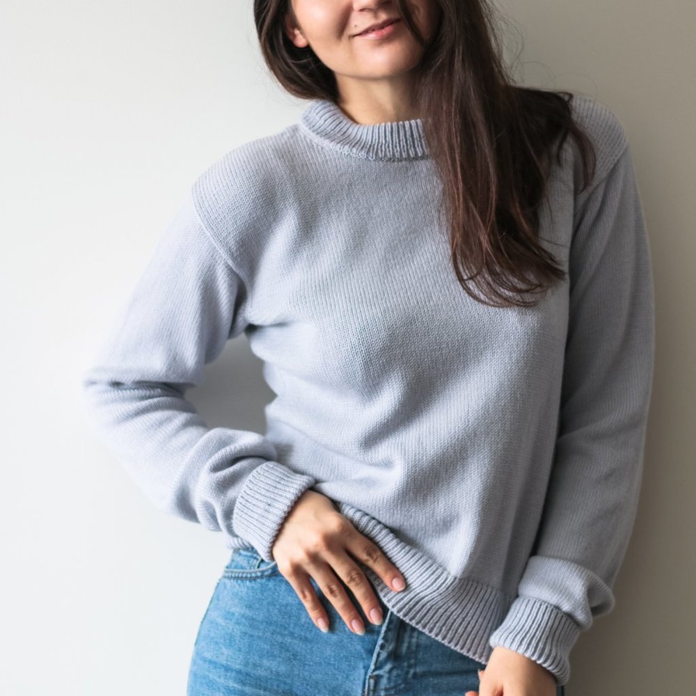 Basic Merino Wool Crew Neck Sweater